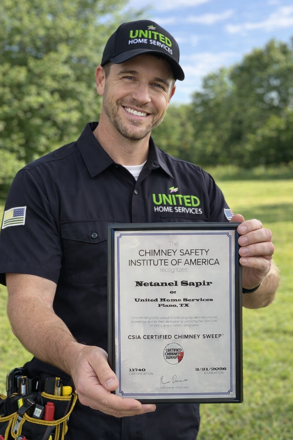 csia certified chimney sweep achievement